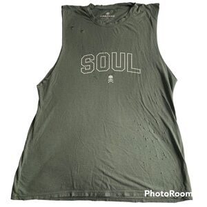 SOULCYCLE Distressed Tank Top Size Small